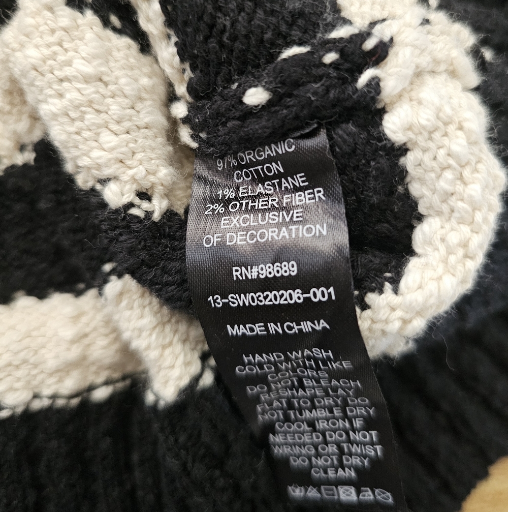 Todd Snyder Black White Striped Cotton Crewneck Sweater Mens S M L XL New NWT - Picture 5 of 7